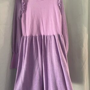 Lilly Pulitzer Lilac Kids Dress with Ruffle Accents